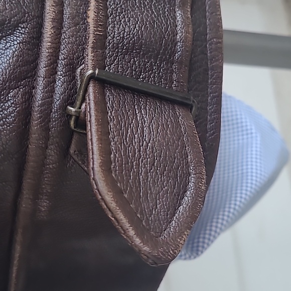 RRL Double RL Dark Brown Goat Leather XL Mens‎ Workwear Moto Flight Jacket RARE - Picture 5 of 14